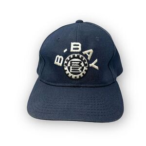 Back Bay Brewing Co Company Hat Cap Adjustable Strapback Blue White OSFM